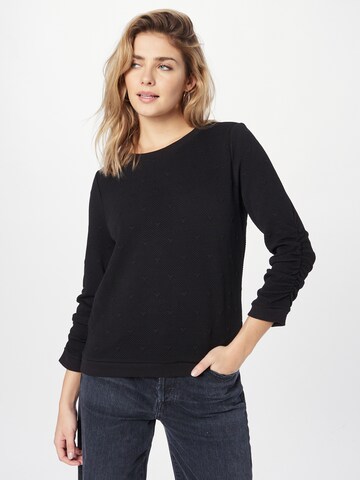 TOM TAILOR DENIM - Sweatshirt em preto: frente