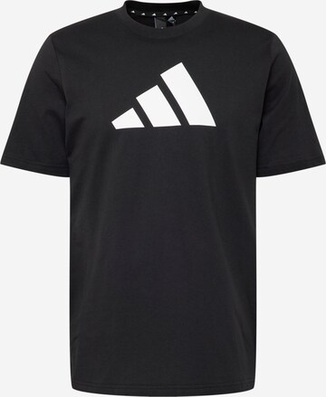 ADIDAS PERFORMANCE Λειτουργικό μπλουζάκι σε μαύρο: μπροστά