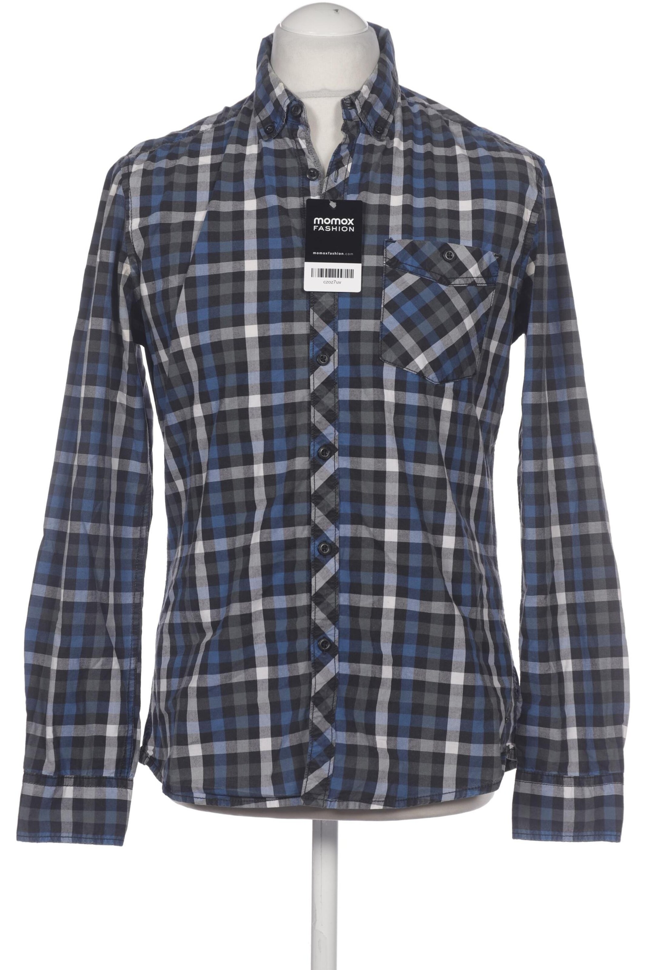 EDC BY ESPRIT Button Up Shirt in M in Blue: front