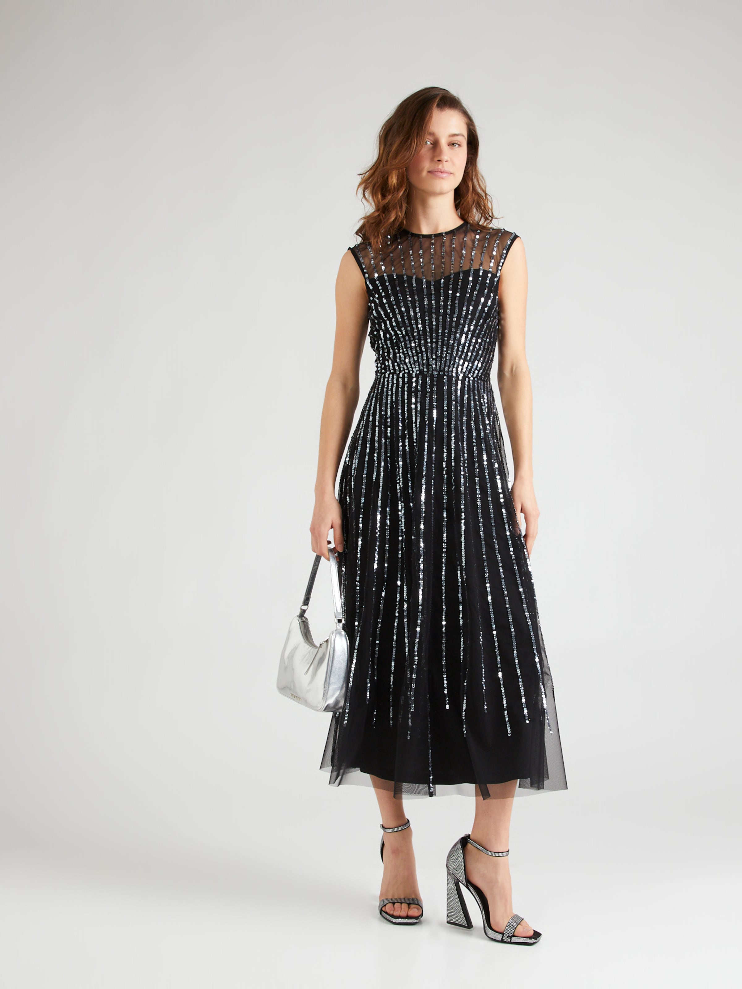 Coast black sales and silver dress