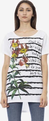 Top 'T-Shirt donna Floralia Trussardi - Misto Cotone Poliestere' di Trussardi in bianco: frontale