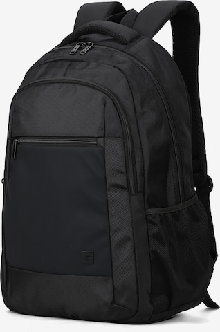 Aoking Rucksack in Schwarz: Vorderseite