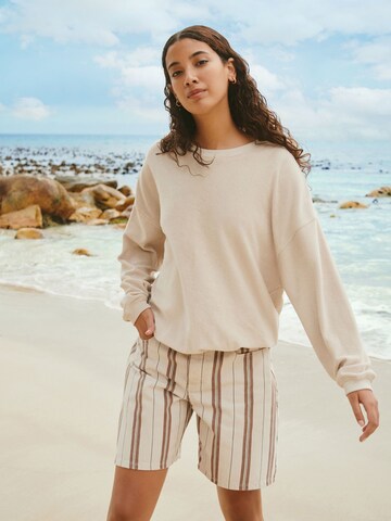 Sweat-shirt Next en beige : devant