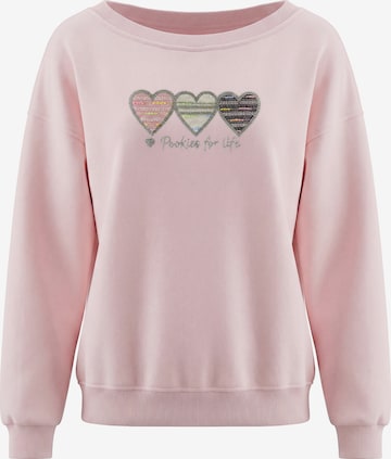 Sweat-shirt MYMO en rose : devant