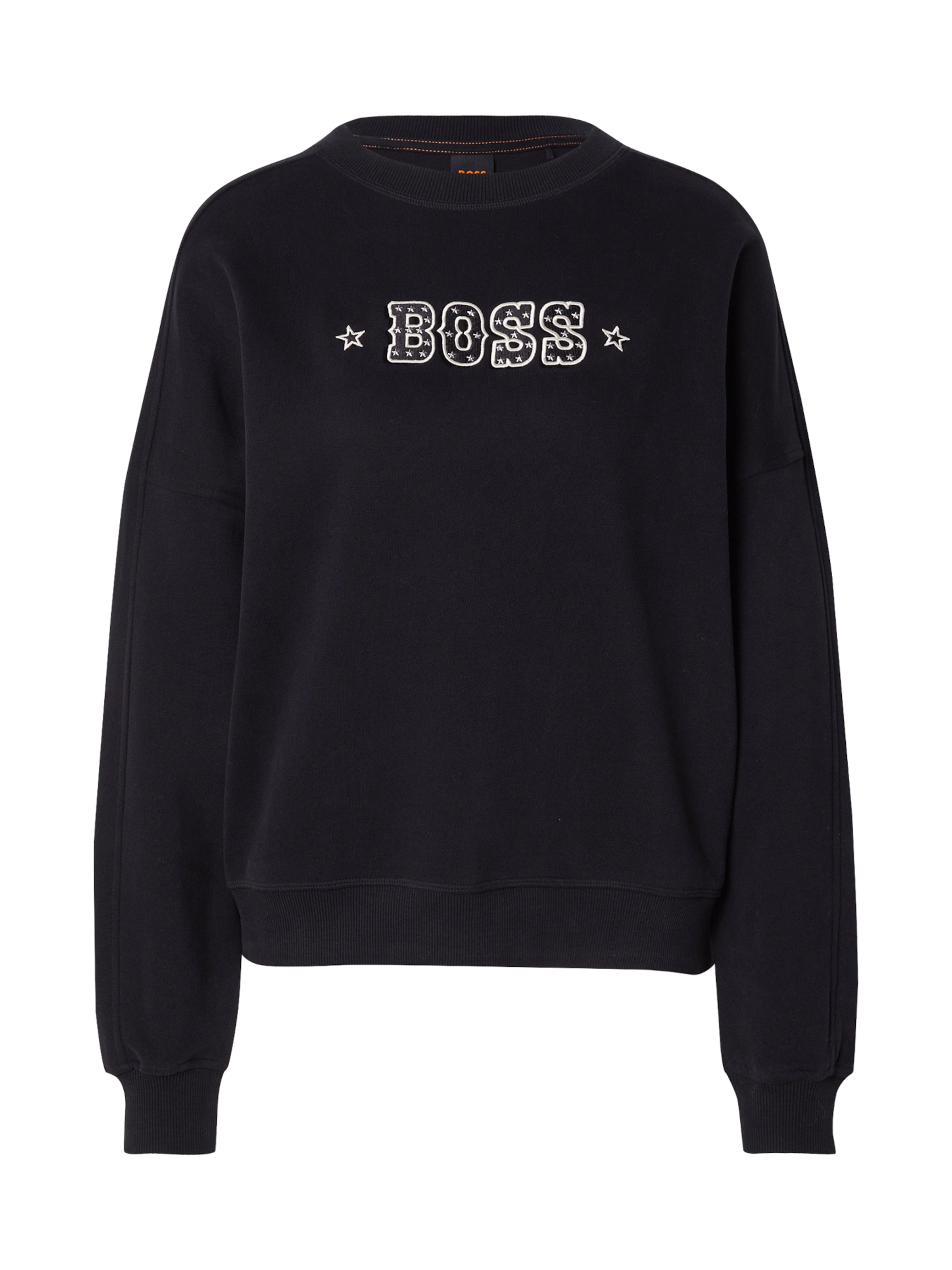 Felpa 'C_Eland_1' di BOSS in nero: frontale