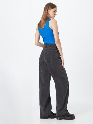 Misspap Wide Leg Jeans i sort