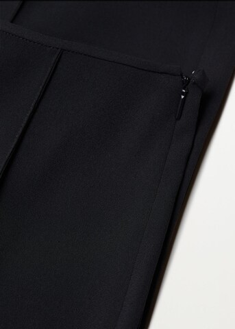 MANGO Wide Leg Hose 'Justo' in Schwarz