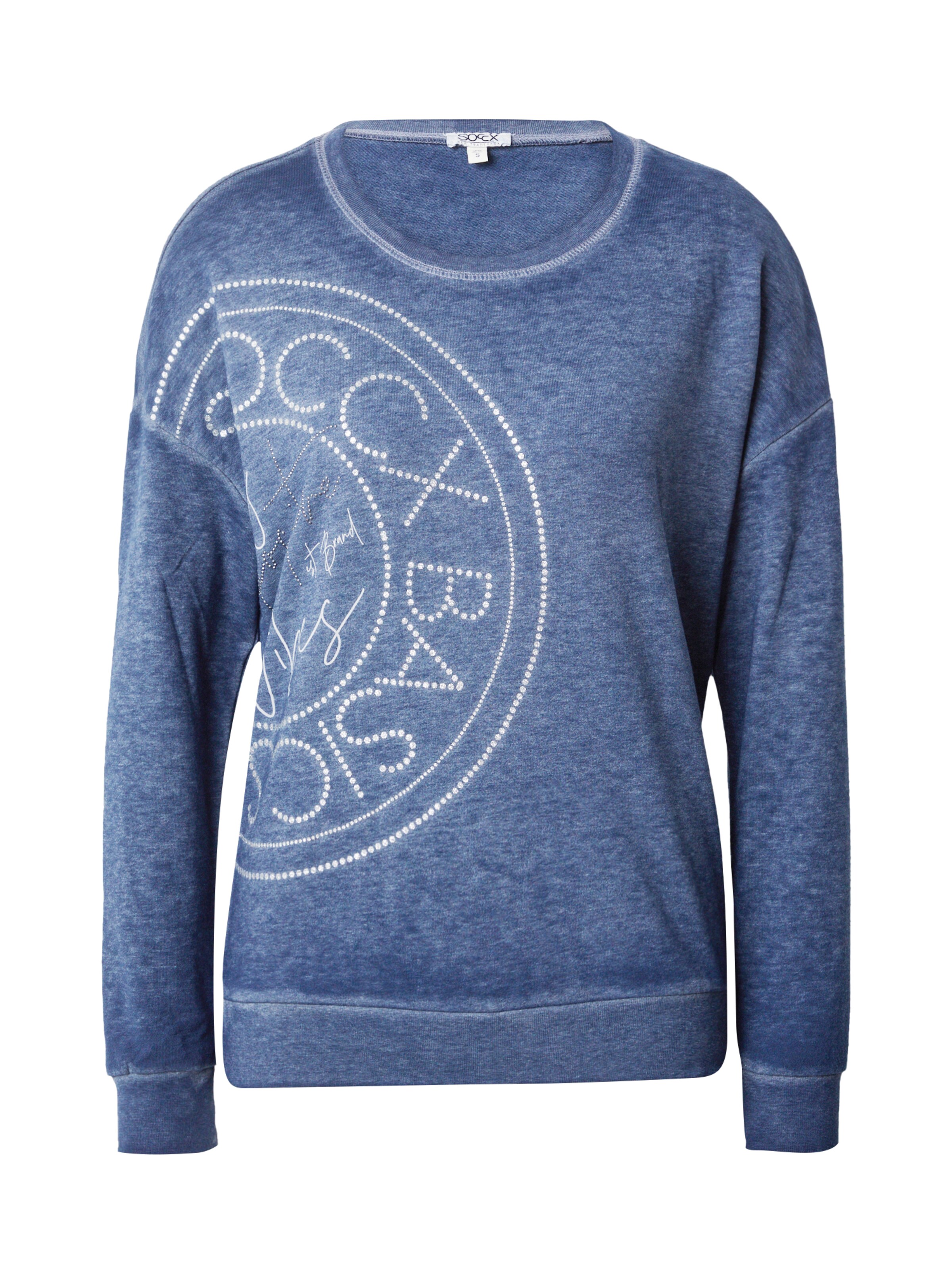 Soccx Sweatshirt in Blauw: voorkant