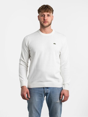 LACOSTE Sweatshirt in Wit: voorkant