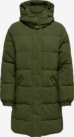 JDY Winter Jacket 'AJA' in Green: front