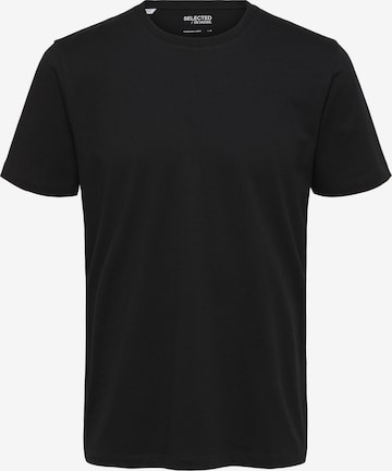 Tricou 'Aspen' de la SELECTED HOMME pe negru: față