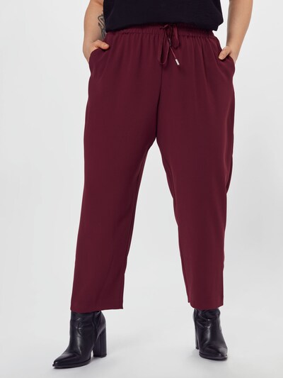 River Island Plus Hlače u tamno crvena, Prikaz modela
