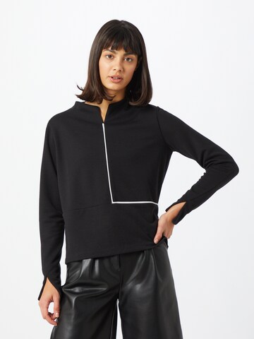 SomedaySweater majica 'Ufuk' - crna boja: prednji dio