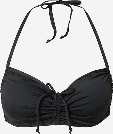 Cotton On Body - Balconet Top de bikini en negro: frente