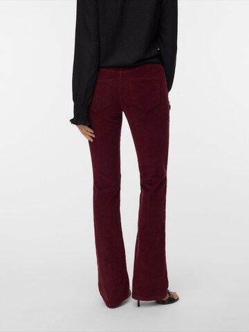 VERO MODA Flared Broek 'VMFLASH' in Rood