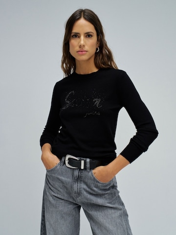 Pull-over Salsa Jeans en noir : devant