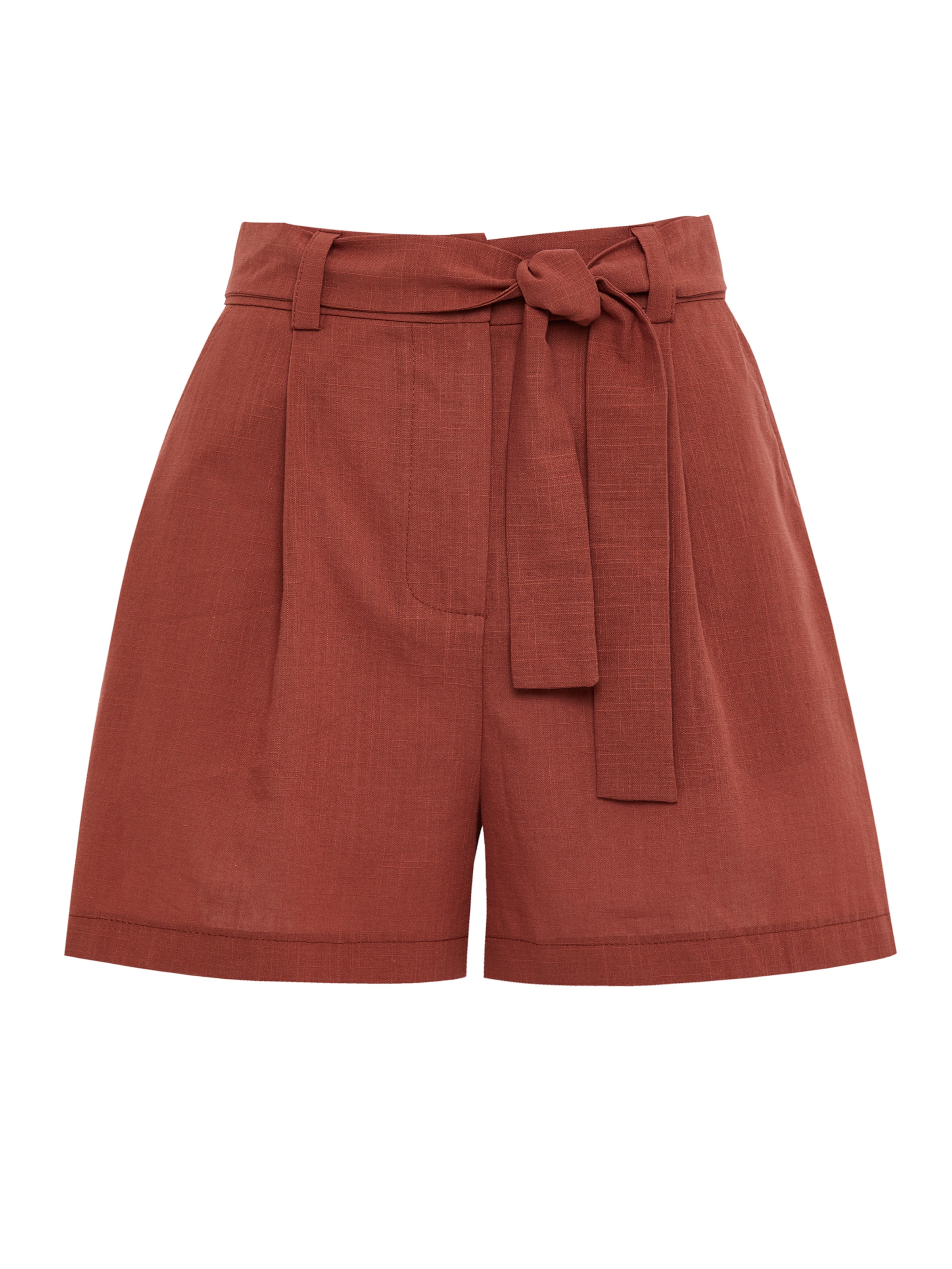 Threadbare Pleat-front trousers 'Lauren' in Red: front