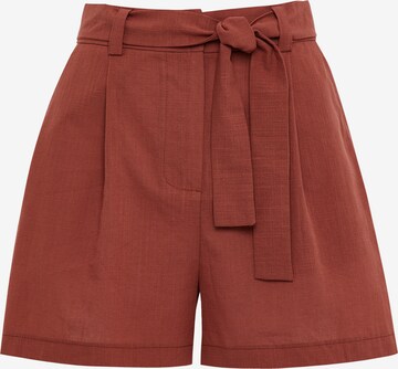 Pantalon à pince 'Lauren' Threadbare en rouge : devant