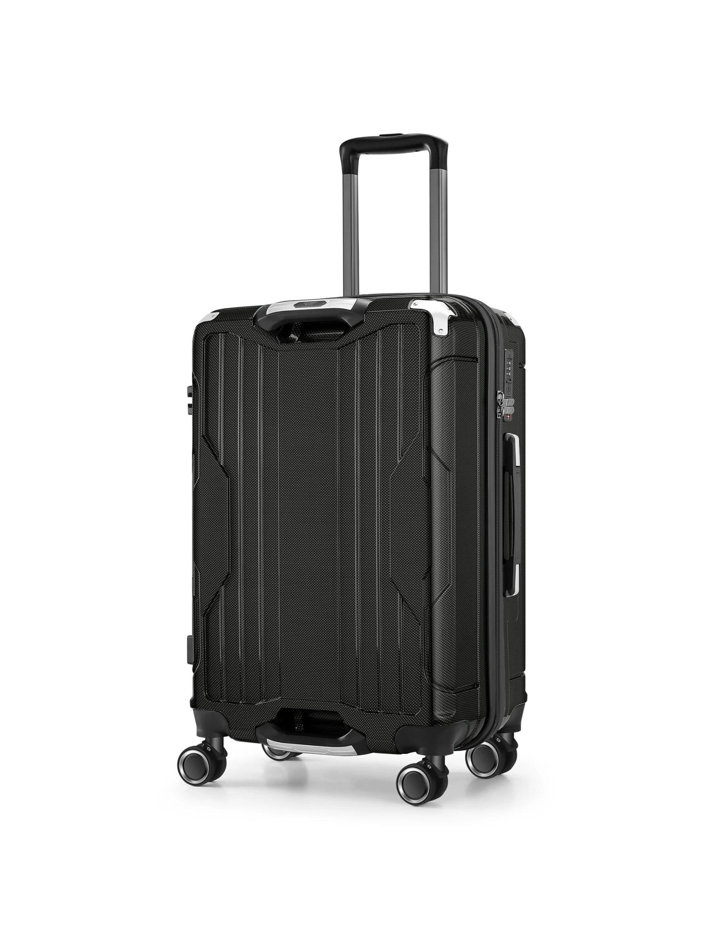 4FLY Suitcase 'Carbo' in Black: front