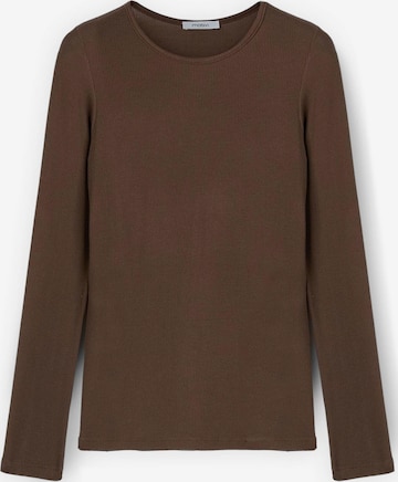 T-shirt MOTIVI en marron : devant