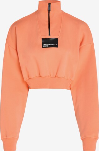 Sweat-shirt KARL LAGERFELD JEANS en orange : devant