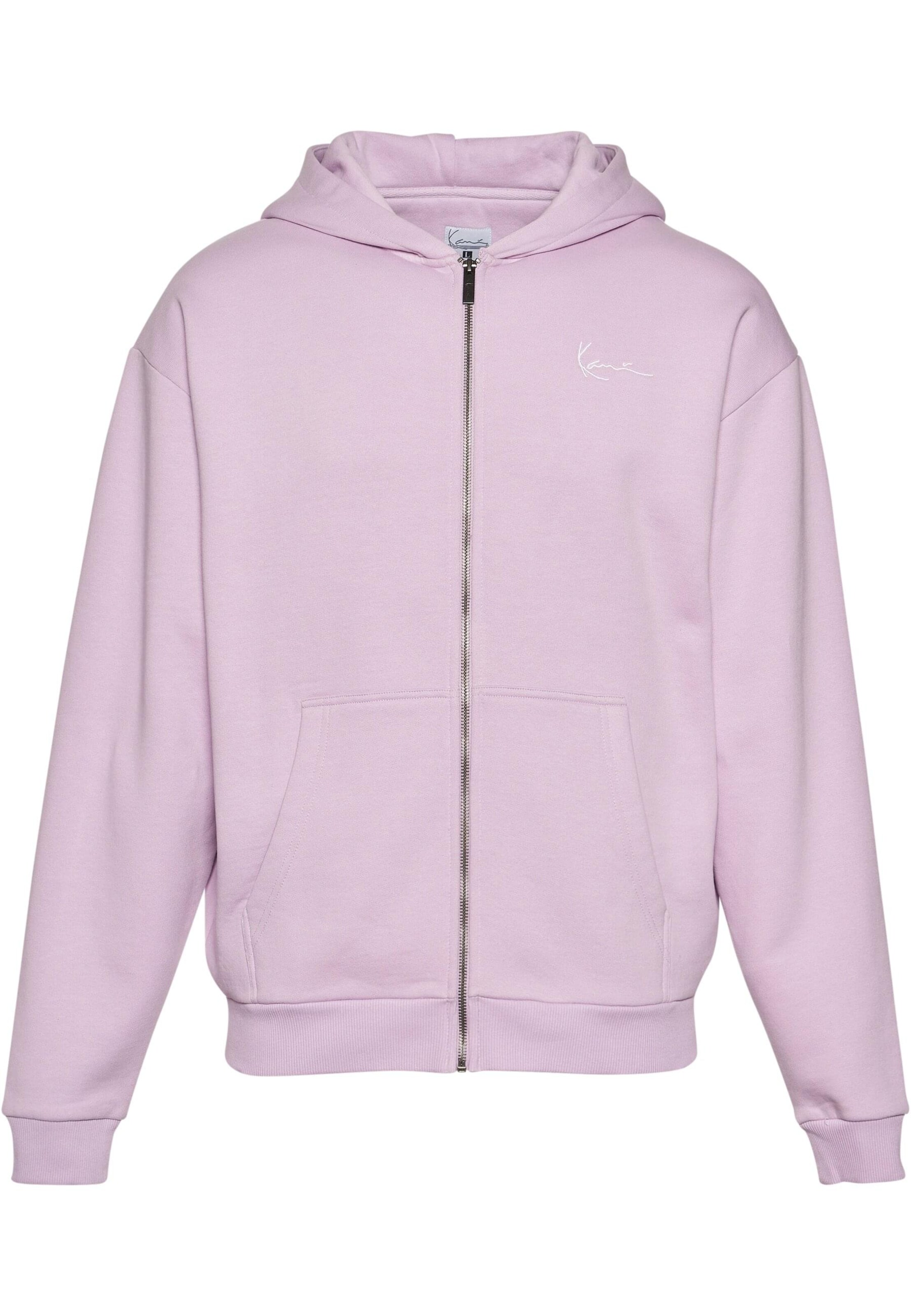 Karl Kani Ζακέτα φούτερ 'Essential' σε λιλά: μπροστά