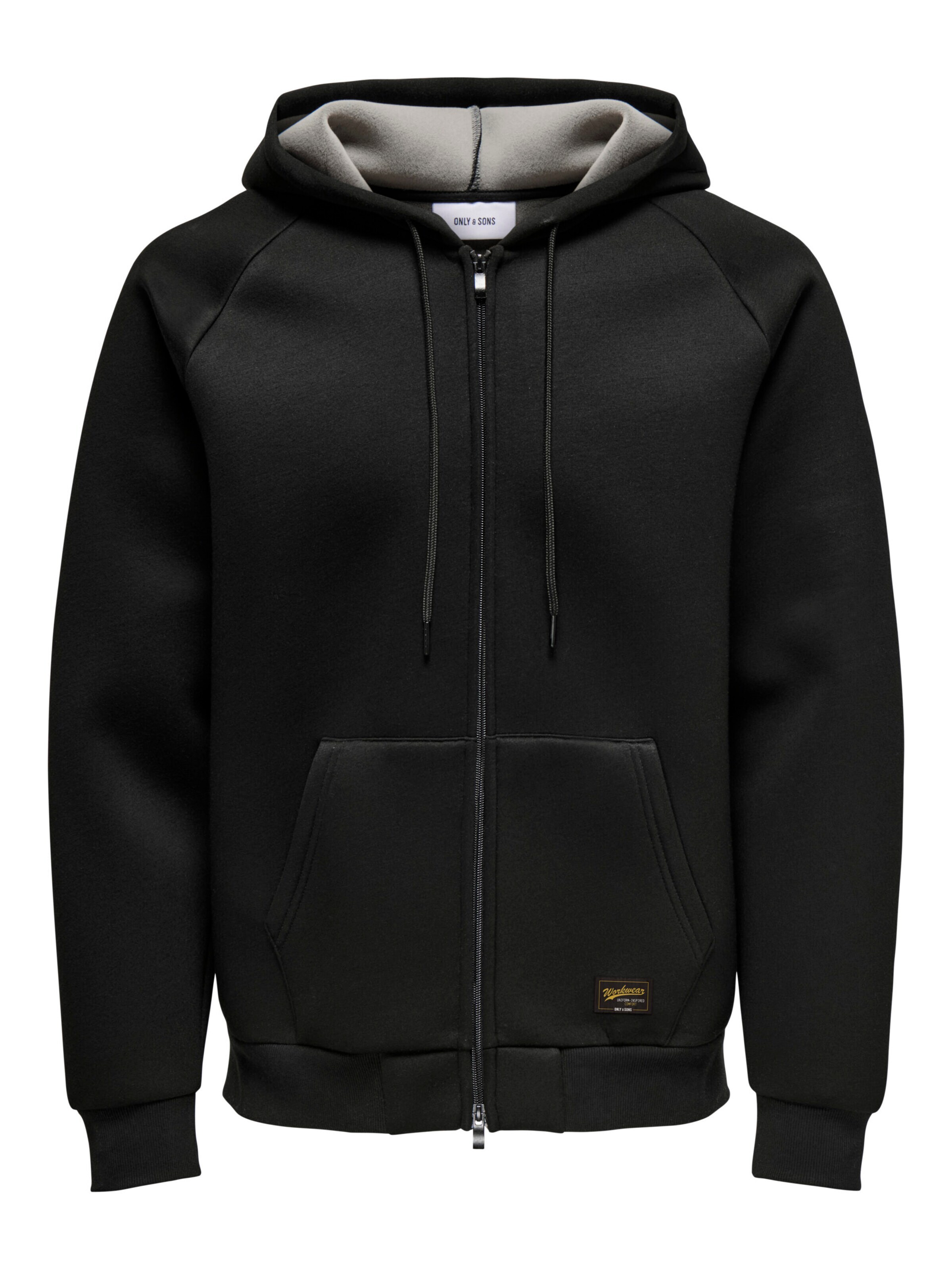 ONLY Sweat jacket in Black: front