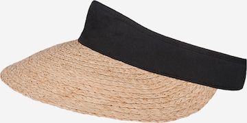 Hatland Cap 'Olinka Raffia' in Schwarz: Vorderseite