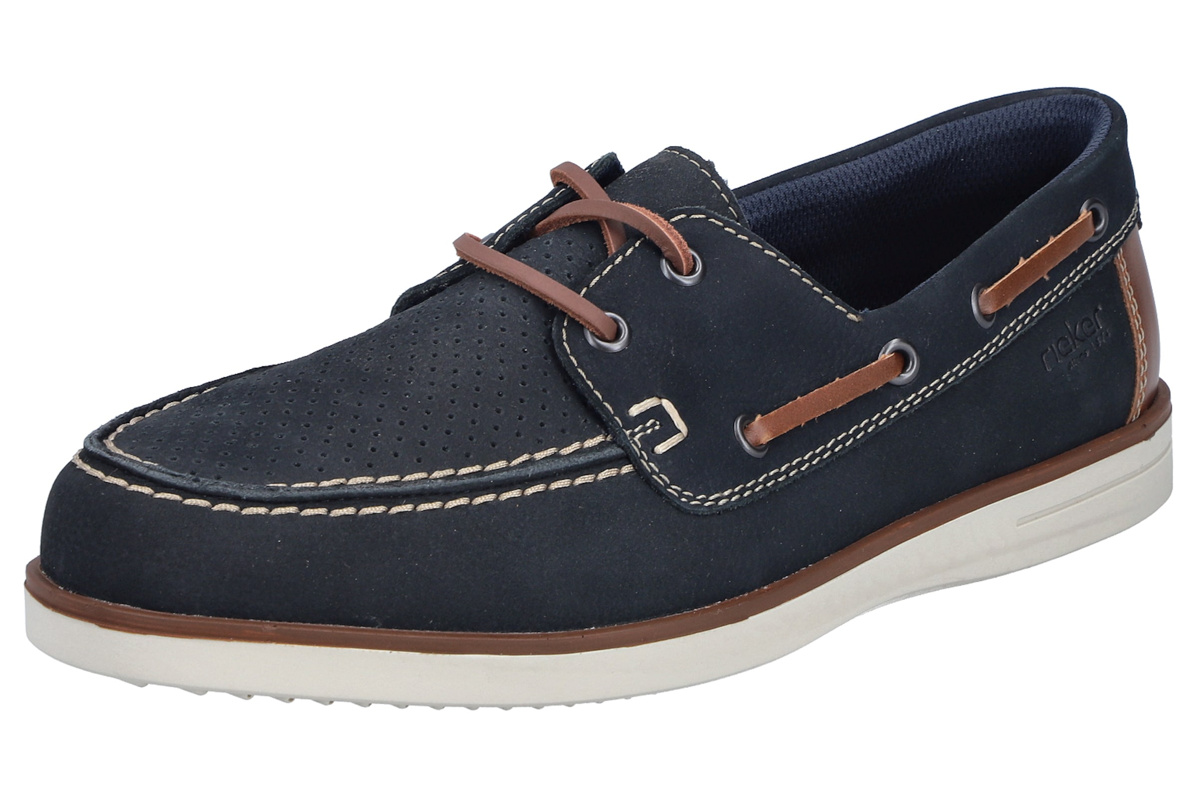 Rieker Lace-Up Shoes in Blue: front