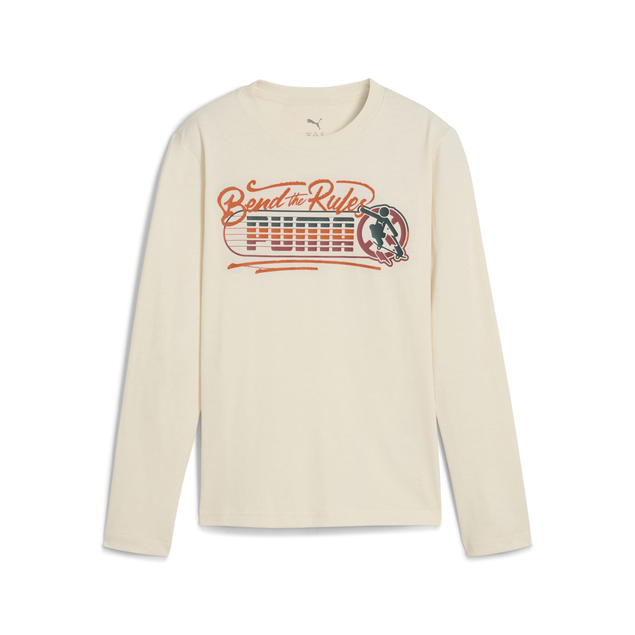 PUMA Shirt 'MID90s' in Wit: voorkant