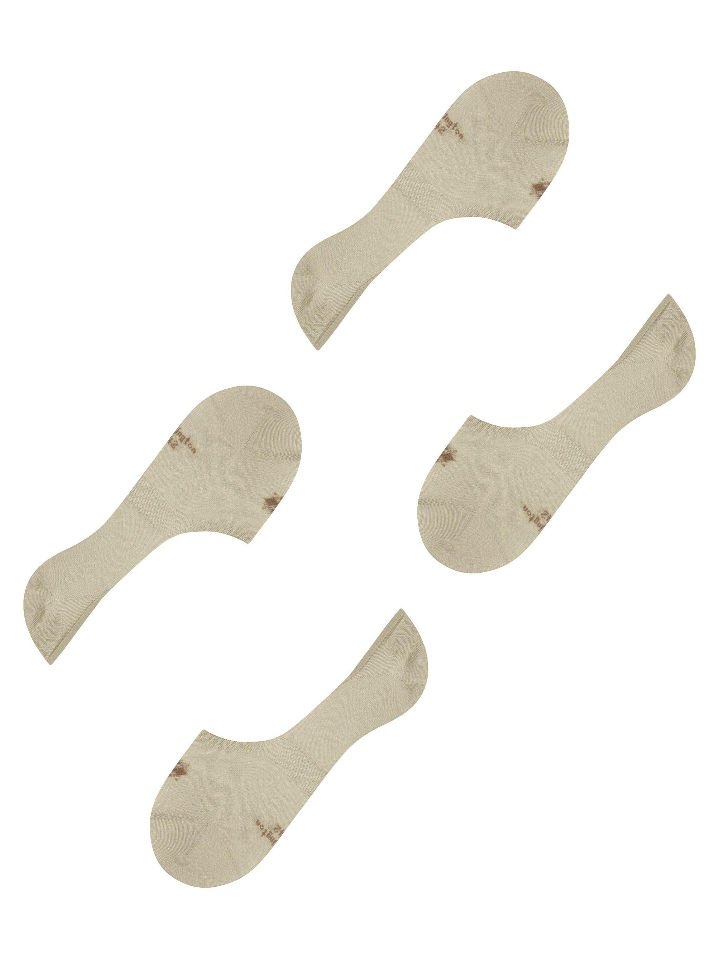 BURLINGTON Ankle Socks 'Everyday 2-Pack' in Beige