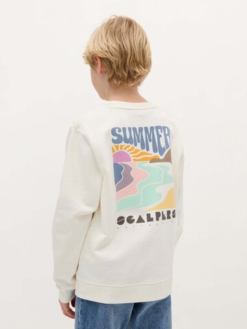Scalpers Sweatshirt 'Sunset' in White: front