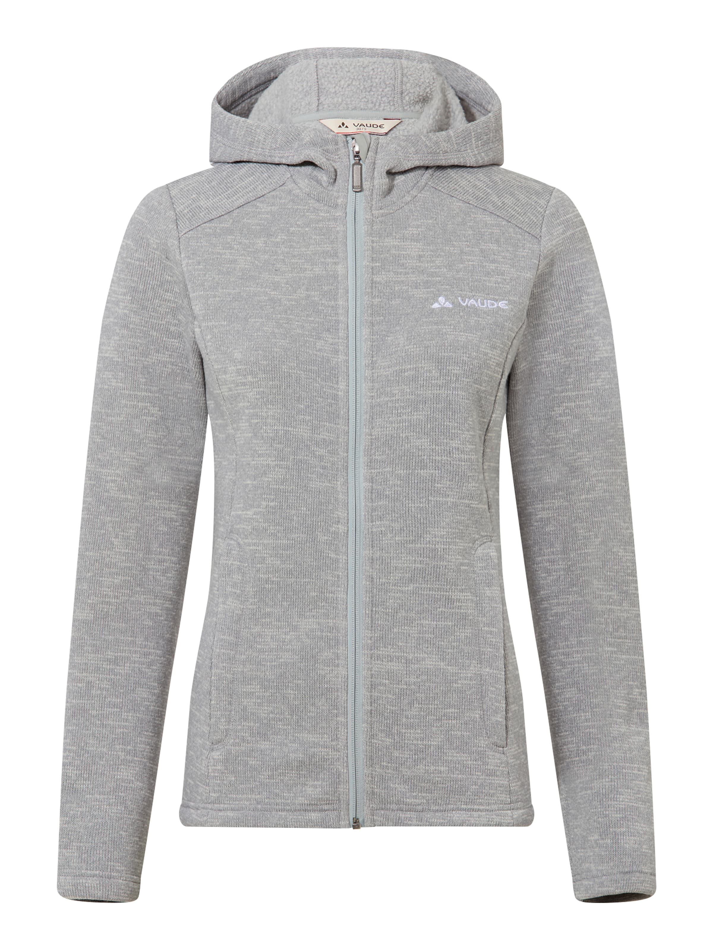 VAUDE Functionele fleece jas 'Tikoma' in Grijs: voorkant