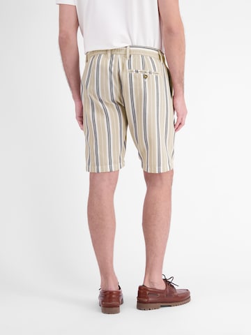 LERROS Regular Chino-Shorts aus Baumwolle mit modischem Streifenmuster in Beige