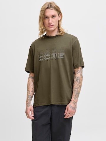 JACK & JONES Shirt 'JCOFUSION' in Groen: voorkant