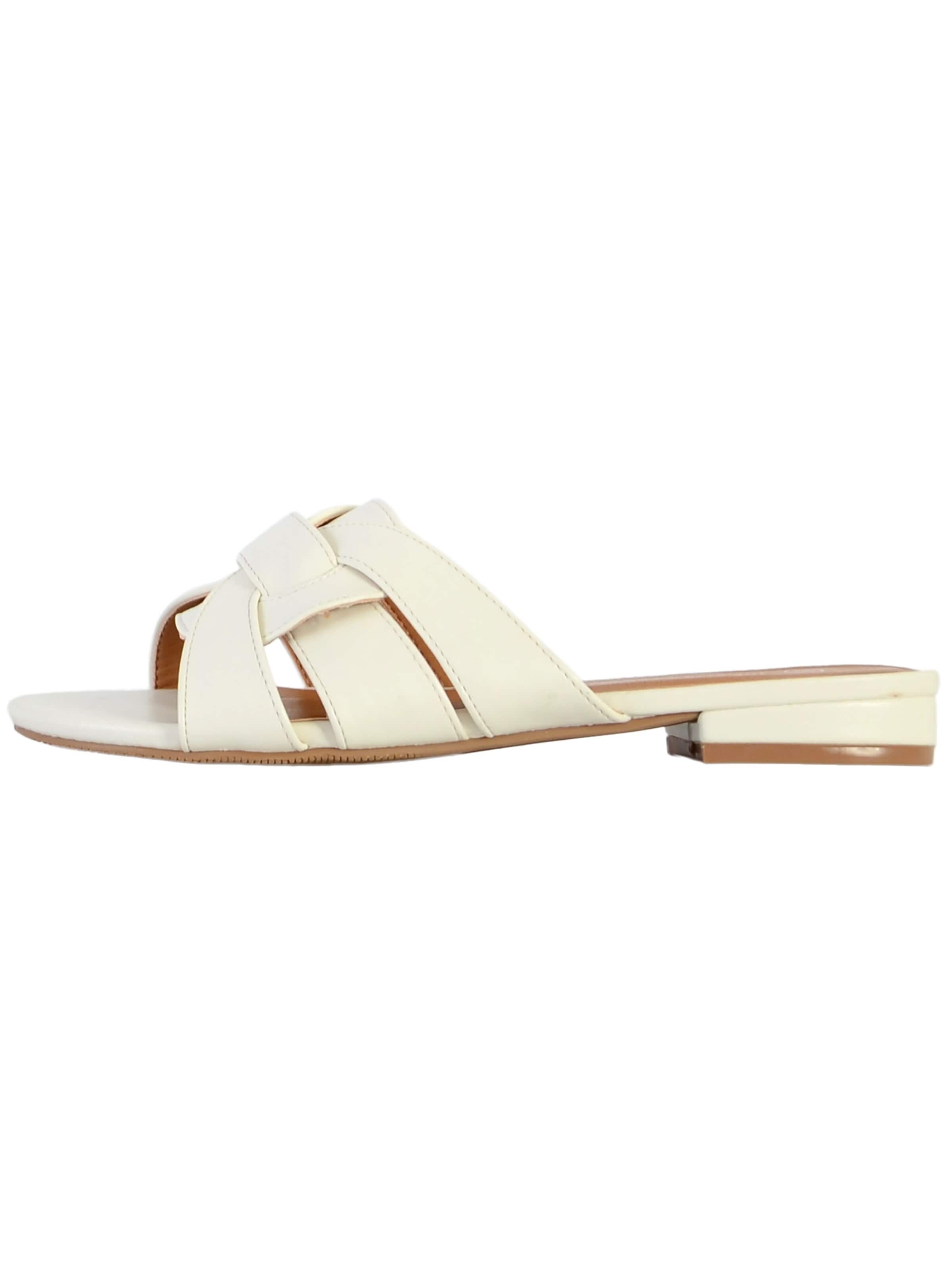 The Divine Factory Mules in White: front