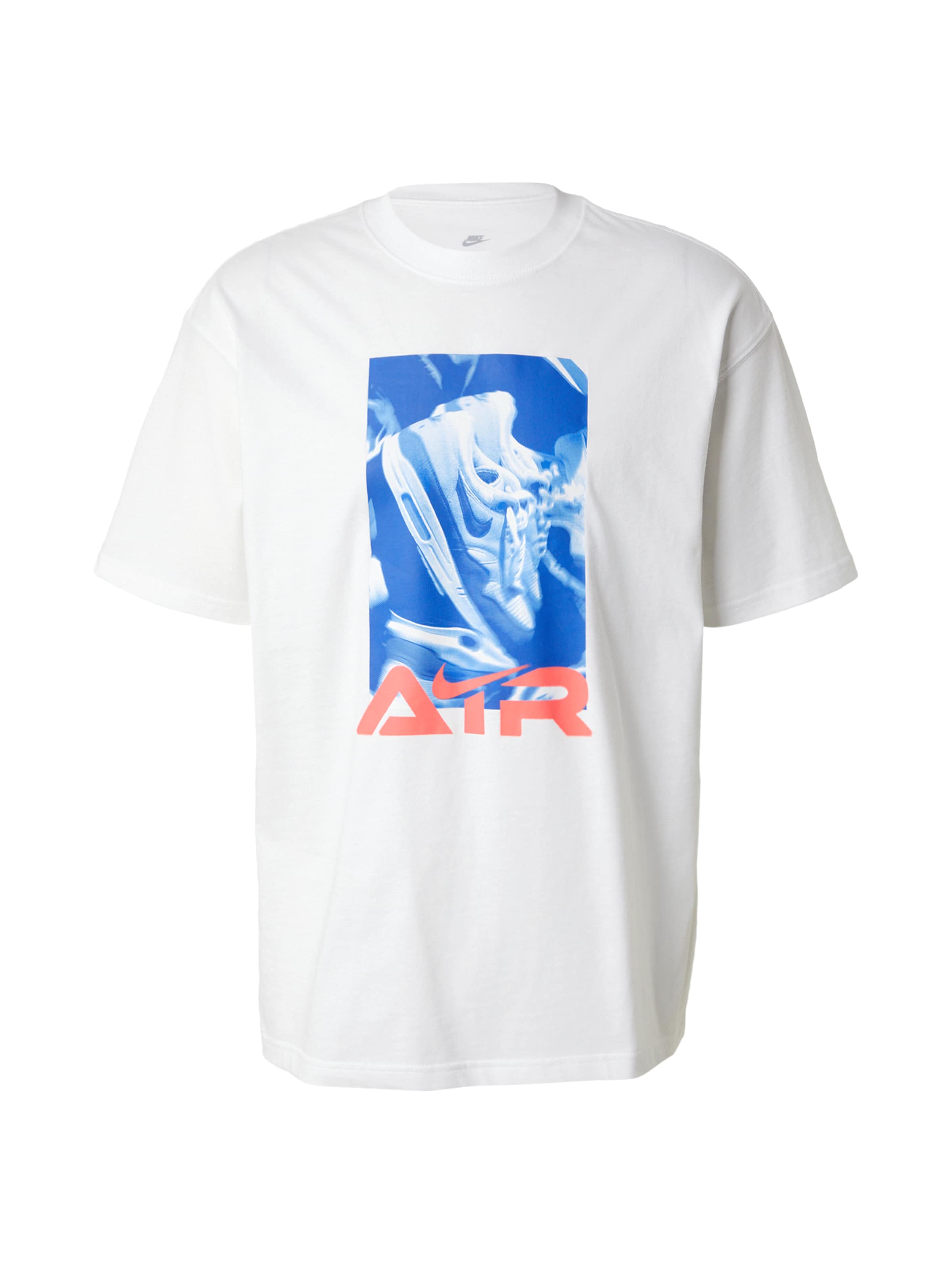 Nike Sportswear Tričko 'Air' - modrá / svetlomodrá / oranžová / biela, Produkt