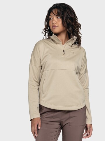Pull-over ' Urban CIRC Fleece Style Baguio WMS ' Schöffel en beige : devant
