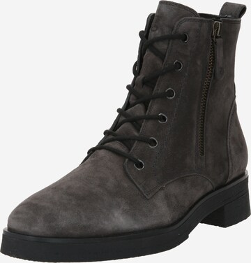 Paul Green Lace-Up Ankle Boots in Grey: front