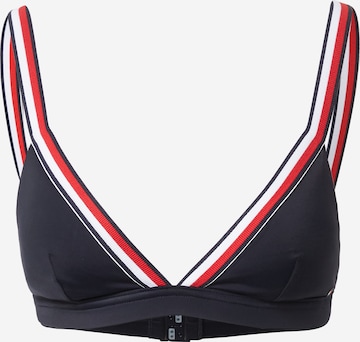 Tommy Hilfiger Underwear Triangle Bikini Top in Blue: front