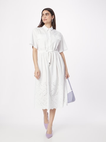 UNITED COLORS OF BENETTON Kleid in Weiß