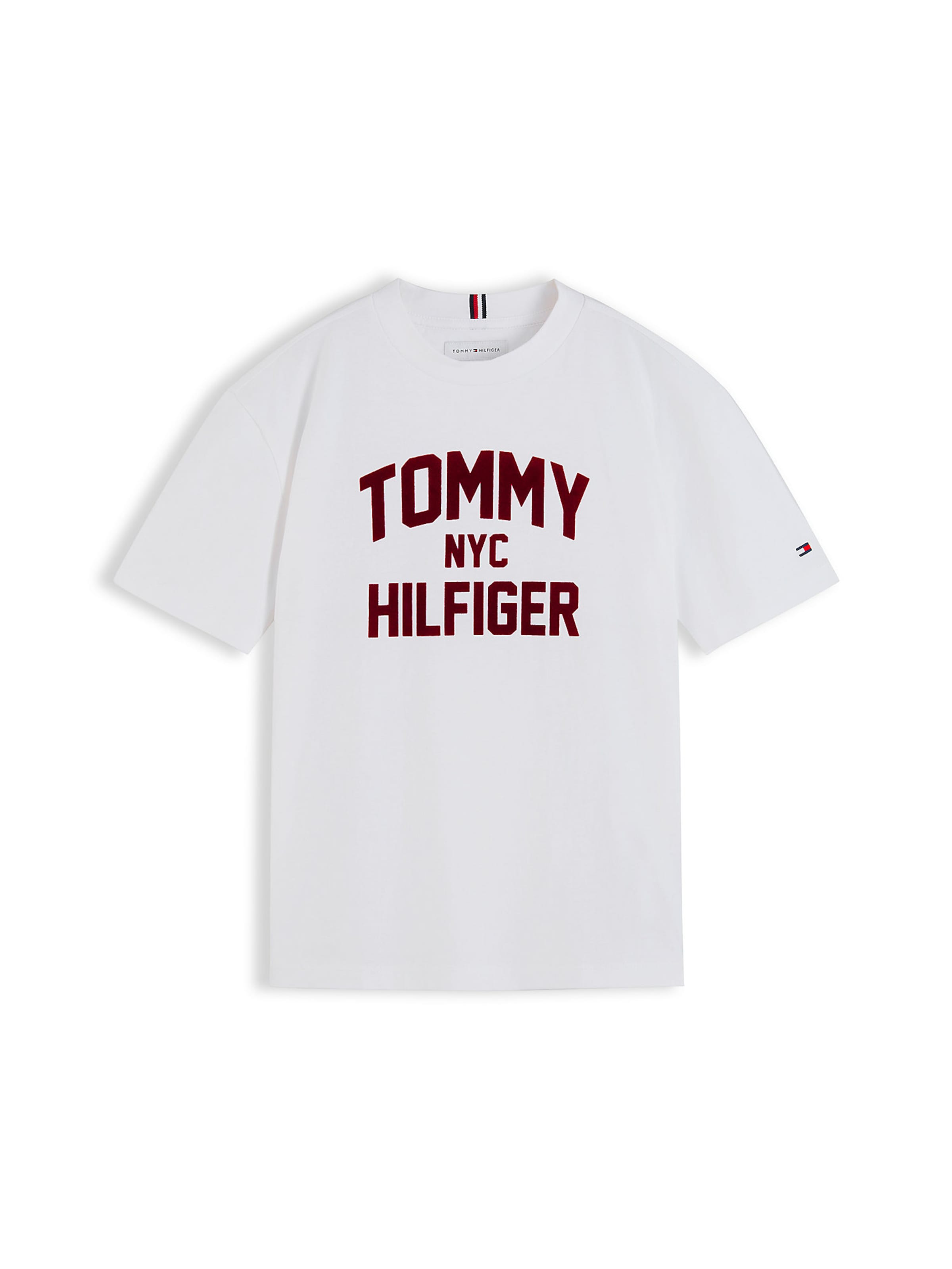 T-Shirt TOMMY HILFIGER en blanc : devant