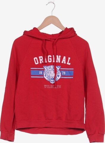 Gina Tricot Sweatshirt & Zip-Up Hoodie in M in Red: front