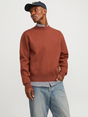 Pull-over 'JORVesterbro' JACK & JONES en marron : devant