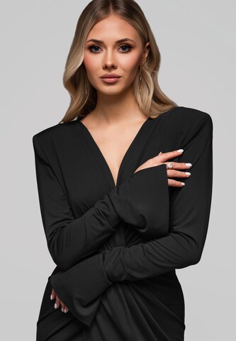 Ombre Avondjurk in Zwart