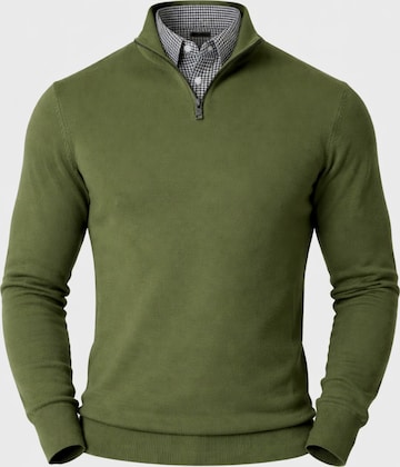 PANTONECLO Pullover 'Pantoneclo Men’s Mock Sweater' i grøn: forside