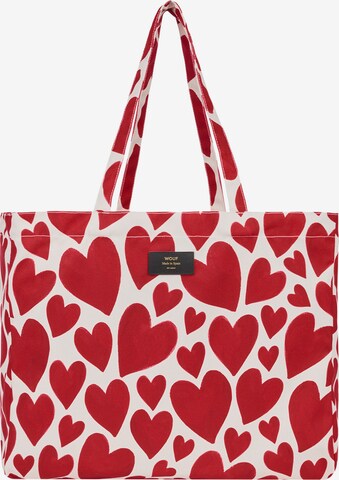 Shopper di Wouf in rosso: frontale