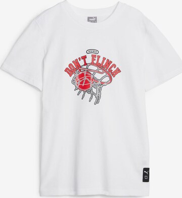 T-Shirt fonctionnel PUMA en blanc : devant