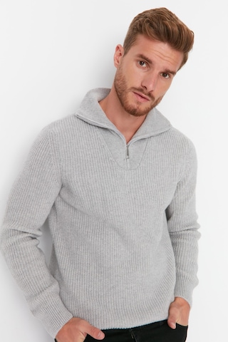 Trendyol Sveter - Sivá