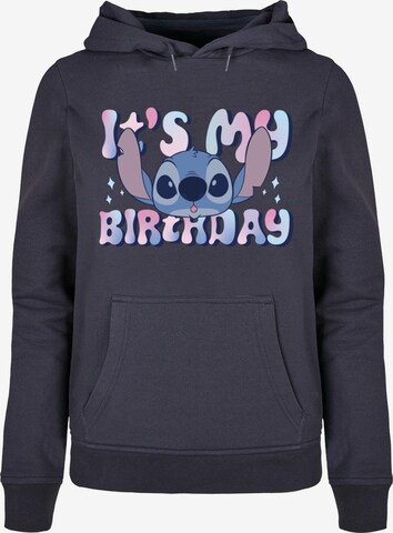 ABSOLUTE CULT Sweatshirt 'Lilo and Stitch - My Birthday' in Blau: predná strana